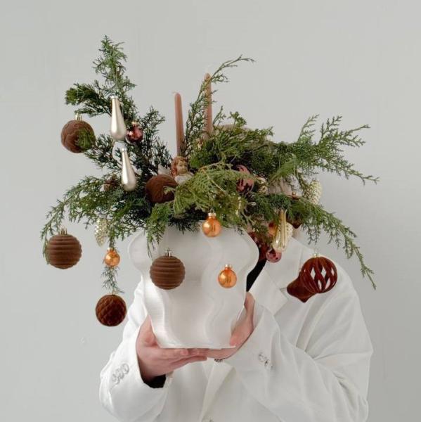 Композиция Новогодняя композиция с ангелом купить в Москве