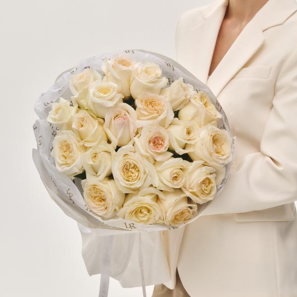 Монобукет из лимонных роз Candelight Букет Монобукет из лимонных роз Candelight купить в Москве